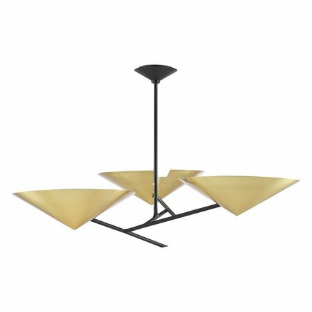 HUDSON VALLEY 3 Light Chandelier 9740-AGB/BK